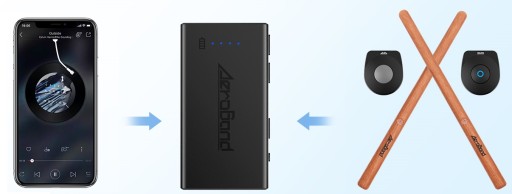 Барабанные палочки Smart AeroBand PocketDrum 2 PLUS - дерево