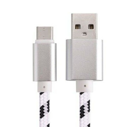КАБЕЛЬ БЫСТРОЙ ЗАРЯДКИ USB / TYPE-C, плетеный, 2 м