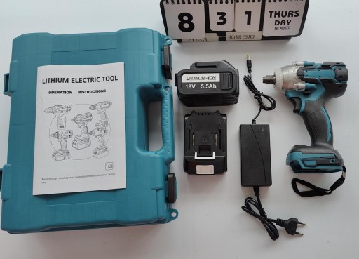 KLUCZ UDAROWY ELEKTRYCZNY 650N.m 18V+AKUMULATOR