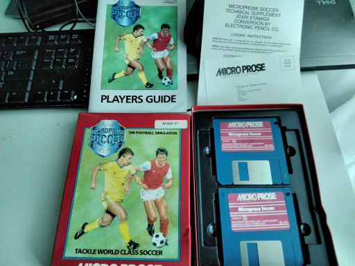ATARI ST — MicroProse Soccer — 1989 BOX MicroProse