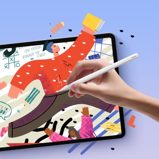 Rysik Baseus do tabletów Apple iPad 2018-2022, aktywny, ze wskaźnikiem LED
