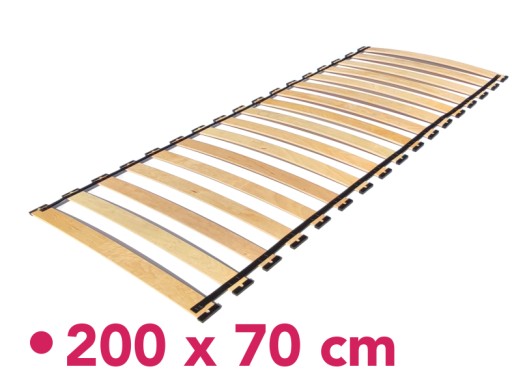 Stelaż 200 x 70, listwy sprężynujące 18 listew.