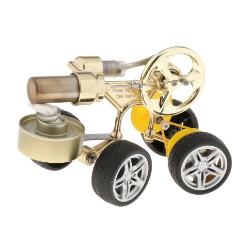 Движущийся автомобиль. Двигатель Стирлинга, модель Gold.