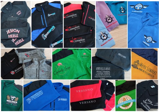 Polar firmowy roboczy gruby z haftem logo nadruk 4XL