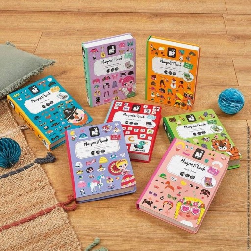 JANOD MAGNETIC PUZZLE FACES СМЕШНОЕ ЛИЦО ДЕВУШКИ MAGNETIBOOK