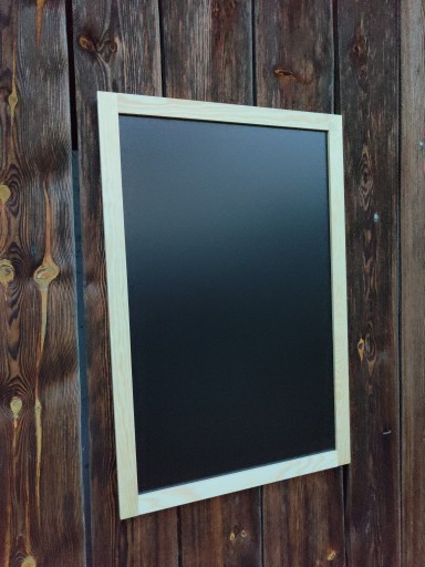 Tablica kredowa na ścianę 90x60 naturalna ECO