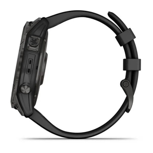 Garmin Fenix ​​7X Sapphire Solar Tytan Carbon Grey DLC с черным ремешком