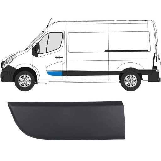 Listwa drzwi przednich lewa Master Movano 2010-