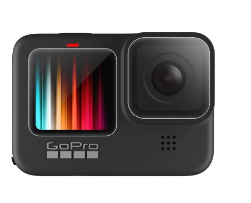 ЗАКАЛЕННОЕ СТЕКЛО ДЛЯ GOPRO HERO 9, 3 ШТ., ЧЕРНОЕ