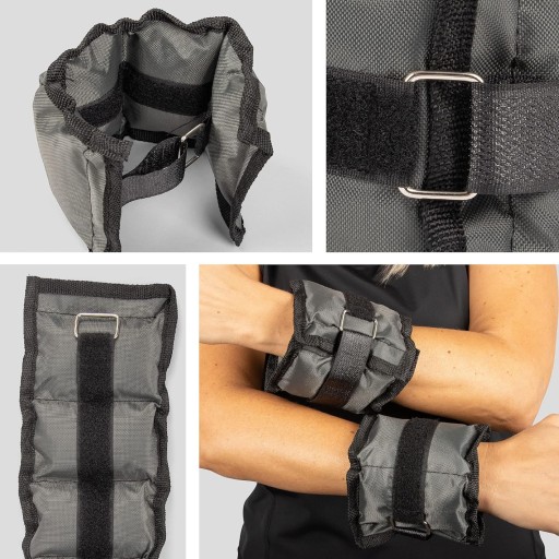 ВЕС НА ЗАПЯСТЬЯ, РУКИ, ГОЛОВОДЫ НОГ, ВЕС 2 x 550 Г, РЕГУЛИРУЕМЫЙ