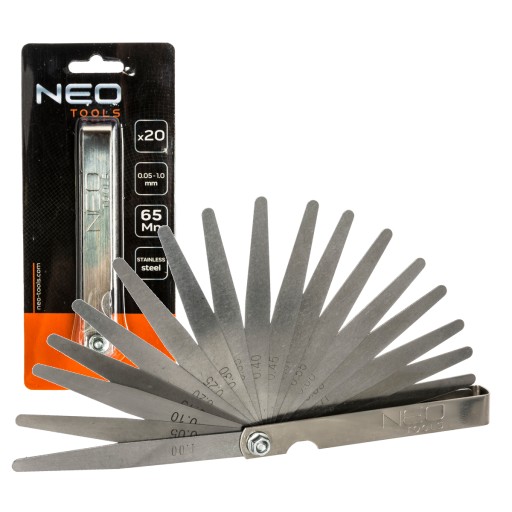 Szczelinomierz 20 listków 0,05 - 1,0mm NEO TOOLS