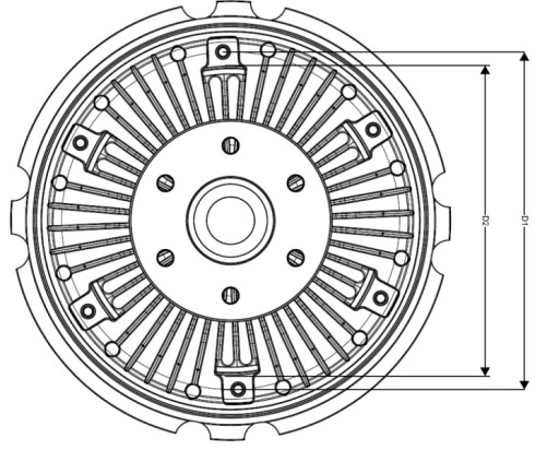 Sprzęgło wentylatora chłodnicy LAND ROVER