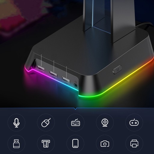 ONIKUMA ПОДСТАВКА ДЛЯ НАУШНИКОВ RGB ПОДСТАВКА