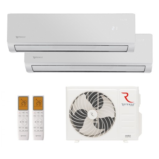 Klimatyzacja Multisplit ROTENSO 2x ELIS WIFI 50m2 mieszkanie dom Silver 5kW