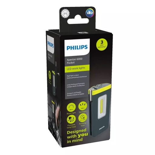 ЛАМПА PHILIPS ДЛЯ МАСТЕРСКОЙ XPERION6000 КАРМАННАЯ 300лм