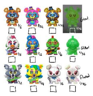 Five Nights at Freddy's Mystery Mini Figurka Funko Pop! Security Breach