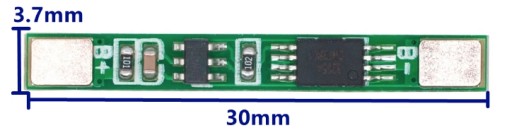 Защита Mini BMS PCM для литий-ионных аккумуляторов 1S 3,7 В 4,2 В 3A 18650/0008