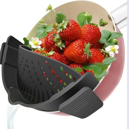 Дуршлаг, силиконовый дуршлаг, сито, насадка для Thermomix Monsieur Cuisine