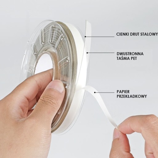 Лента для резки краски с проволокой WIRE TRIM 8 мм х 30 м