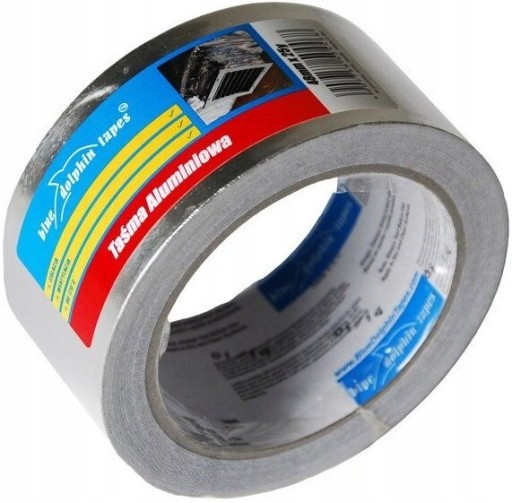 BLUE DOLPHIN TAŚMA ALUMINIOWA 48mm x 25yd do kanałów wentylacji izolacji