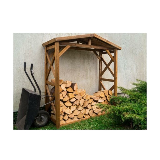 Дровяной сарай 180x80x212 см коричневый Werth-Holz