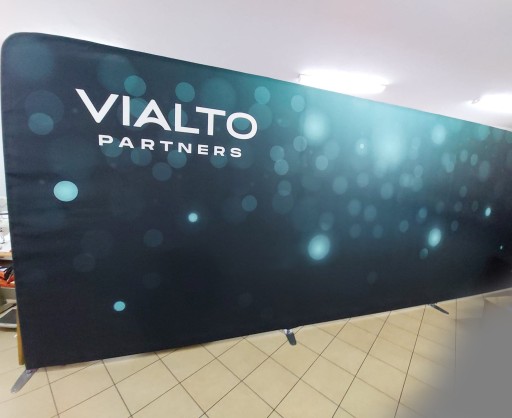Ścianka Reklamowa Tekstylna 800x230cm Nadruk Projekt jednostronna