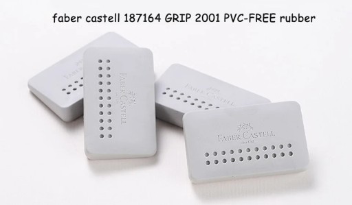 Ластик Faber Castell 187164 Eraser Grip 2001 Edge Grey Art, трапециевидный ластик