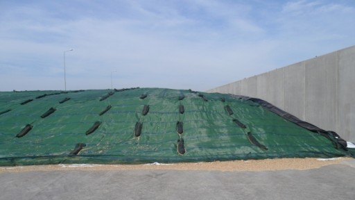 Siatka rolnicza ochronna okrywowa zielona na pryzmę silos kopiec 5 x 8m