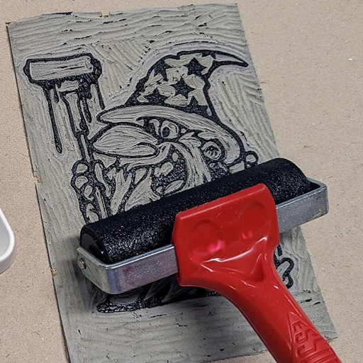 Краска графическая Essdee Premium linocut ink ЗЕЛЕНАЯ 100мл для линолеума
