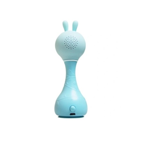 Погремушка Alilo Rabbit, синяя, 16 см