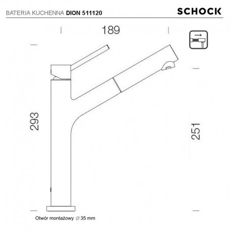 Schock DION 510120 Хромированный смеситель