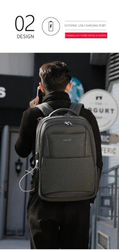 T-B3515 Деловой рюкзак TIGERNU 15,6 дюйма
