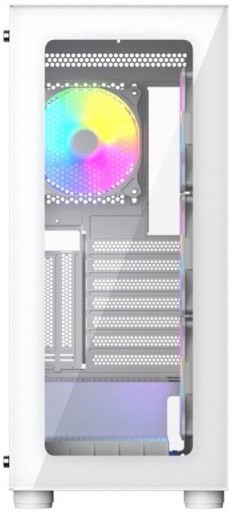 БЕЛЫЙ ИГРОВОЙ ЕМКОСТЬ ЦВЕТНАЯ RGB ВЕНТИЛЯТОРЫ ОКНО РАСШИРЕННЫЙ ATX