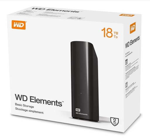 Внешний жесткий диск Western Digital Desktop емкостью 18 ТБ