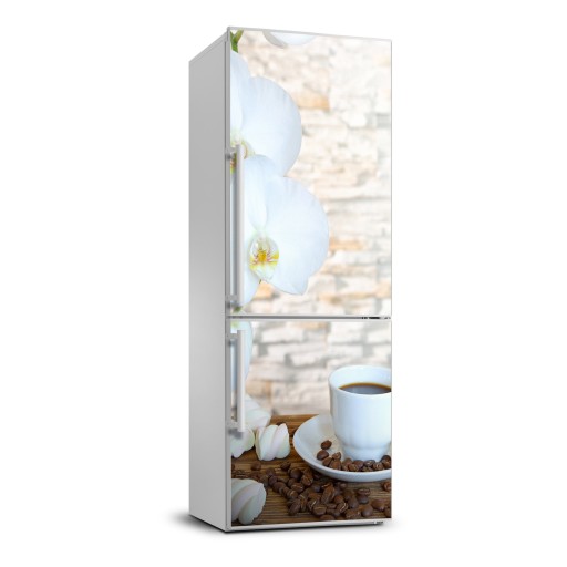 Naklejka lodówkę okleina Filiżanka kawy 70x190