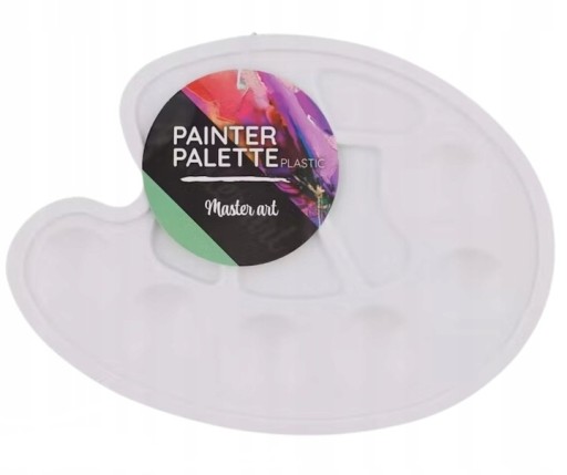 PALETKA MALARSKA PALETA DO FARB MIESZANIA PLASTIK OWALNA Van Bleiswijck