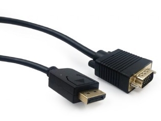 Gembird, Кабель DisplayPort VGA, 1,8 м, черный