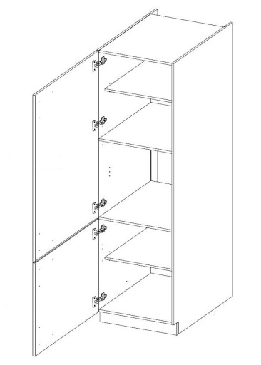 Угловой кухонный гарнитур 210x350см LINOSA серый/дуб