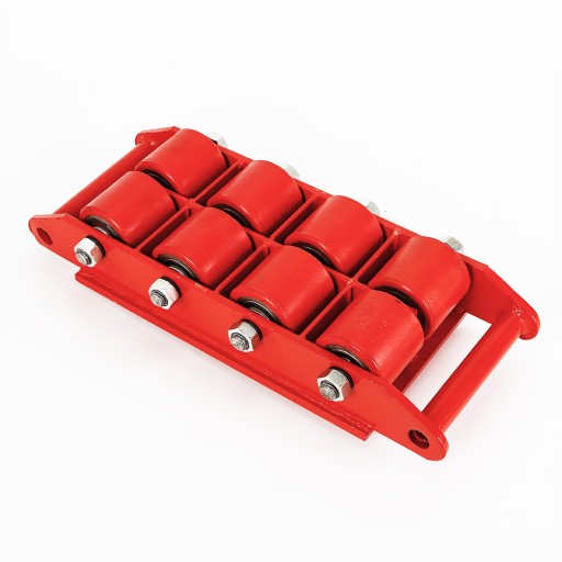 12T Machinery Mover 8 роликов с вращением на 360° Dolly Skate красный