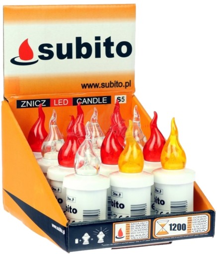 Светодиодная вставка для свечей Subito S5 MIX