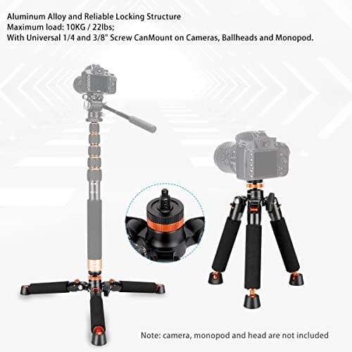 Мини-настольный штатив Koolehaoda A3 с винтовым креплением 1/4 и 3/8 дюйма - Uniwe