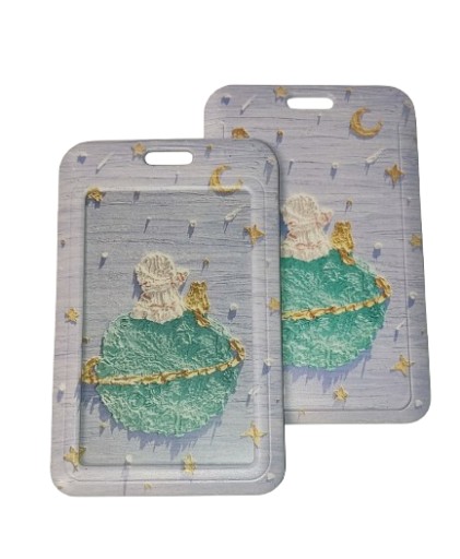 Identyfikator Etui Holder na kartę Smycz UHOO 7228 Oil Paint Planet