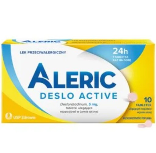 Aleric Deslo Active Alergia Катар 5 мг 10 таблеток