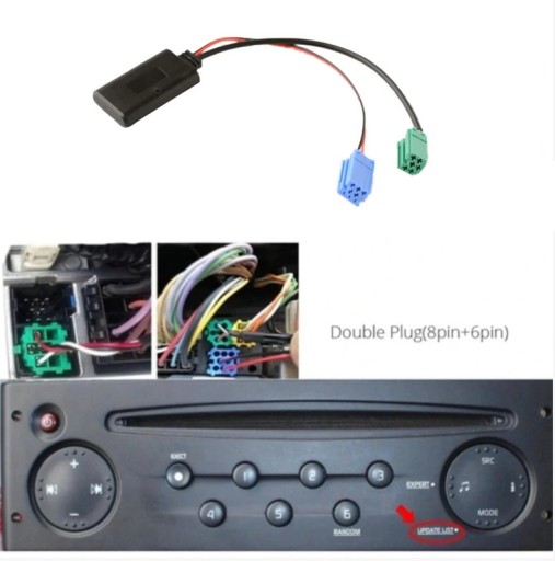 Адаптер Bluetooth AUX Bluetooth Renault ISO