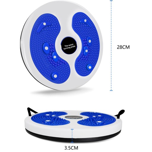 ДИСК ДЛЯ ТАЛИИ SWIVEL TWISTER С ВЕРЕВКОЙ ДЛЯ ТРЕНИРОВКИ ТАЛИИ СИНИЙ
