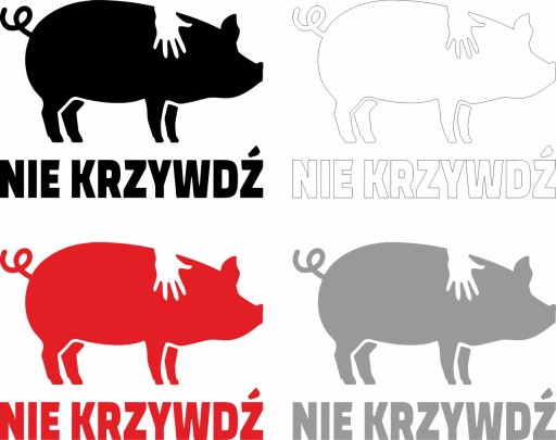 Наклейка на автомобиль «НЕ ОБРЕДИ СВИНЬЮ» 12 см