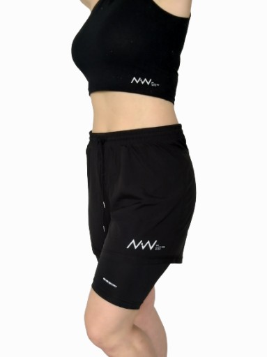 WYPRZ!!! UNISEX spodenki do biegania czarne M