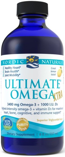 Nordic Naturals Ultimate Omega Xtra 3400 мг Омега-3, витамин D3, лимон 237