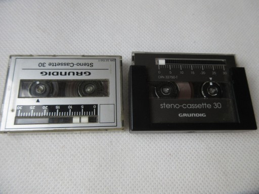 KASETY NOŚNIKI STENO CASSETTE GRUNDIG 30 DYKTAFON BDB STAN