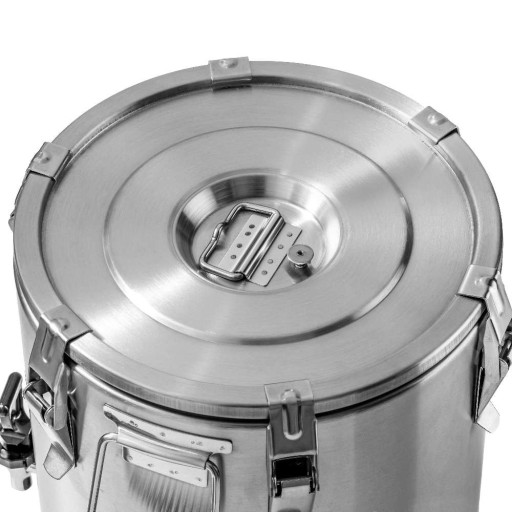 TERMOS STALOWY TRANSPORTOWY Z KRANEM 10L FORGAST